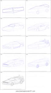 Also, do not forget to visit the rest of the pages of our site to become a real artist and even a car designer. How To Draw Delorean From Back To The Future Printable Step By Step Drawing Sheet Drawingtutorials101 Com