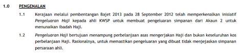 Duit kwsp yang ada tu dibahagi pada dua akaun. Pengeluaran Kwsp Untuk Perbelanjaan