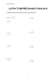 Darulehsan 2 december 2017 at 18:17. Latih Tubi Pecahan Tahun 4