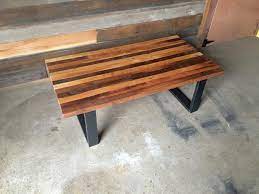 36d x 60w x 29h. Reclaimed Wood Butcher Block Coffee Table What We Make