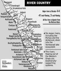 River, creek intermittent river canal. Jungle Maps Map Of Kerala Rivers
