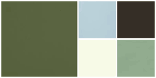 My Color Palette Army Green Sage Green Light Cream