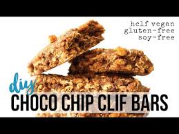 The 50 best protein bar recipes from around the web! Diy Chocolate Chip Clif Bars Soy Free Nut Free Hclf Vegan Youtube