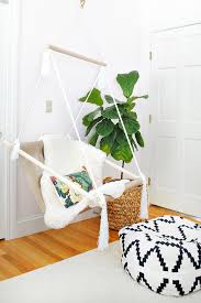 Summertime and the living is easy—especially when you're relaxing in this hanging swing chair. Diy Hanging Hammock Chair The Chronicles Of Home