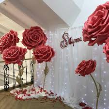 Find The Rose Petals To Decorate Your Backdrop With At Www Petalgarden Com Paper Flowers Wedding Large Paper Flowers Giant Paper Flowers