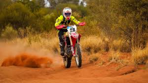 It was hard to see through the. Finke Desert Race 2019 Mark Grove Penrite Honda 450cc Motorbike Chasing Overall Victory Herald Sun