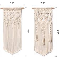 Just a couple of knots to learn for one great project. Boho Macrame Wall Hanging Decor 100 Pure Rope At Best Price The Bazaarist