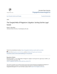 The Tangled Web of Plagiarism Litigation: Sorting Out the Legal Issues