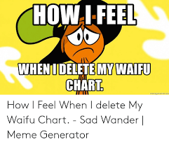 Howifeel Whenidelete My Waifu Chart Mermegeneratornet How I