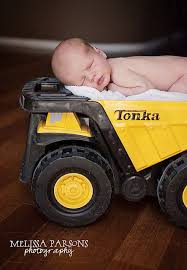 baby in tonka truck expecting baby tonka truck infant photography props pinterest