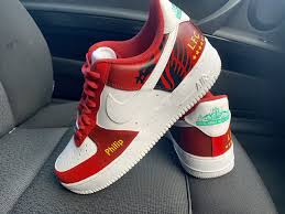 Custom Liverpool Fc Air Force 1 Derivation Customs Custom Sneakers Swarovski Trainers