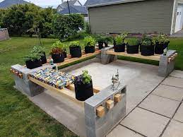 We also built a raised rock herb spiral (see diy tutorial). Modern Raised Bed Garden Idea Gardening