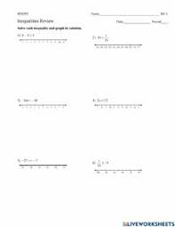 Select one or more questions using the checkboxes above each question. Inequalities Worksheets And Online Exercises
