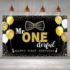 Check spelling or type a new query. Buy Boys 1st Birthday Mr Onederful Party Decoration Photography Backdrop Boy Toddler Little Man First Birthday Cake Table Decor Banner Black Online In Turkey B086m6byfb