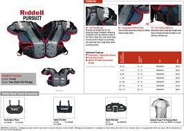 Sppss Riddell Varsity Junior Varsity Youth Shoulder Pads