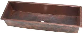 copper trough sinks full bottom