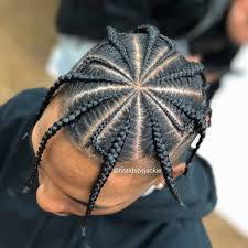Faux bangs can be combined into your braid hairstyle depending on factors like technique used in tying the braids and the hair length. Braids For Men Mens Braids Hairstyles Hair Styles Braids For Boys