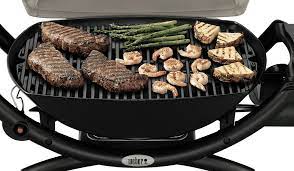 That's why the weber q (even when grilling a steak or a snag) is operated with the lid down. Weber 53067024 Q Titanium Natural Gas At The Good Guys