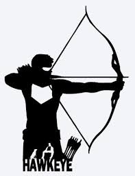 Black Bow And Arrow Silhouette Hawkeye Vinyl Decal Avengers Marvel Comics Disney Characters Silhouettes Marvel Avengers