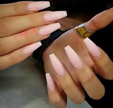 Pink glitter nails pink acrylics square acrylic nails pink nail art. Baby Pink Matte Coffin Nails Unghie Unghie Opache Unghie Gel