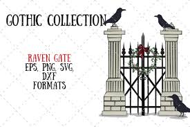Use this raven halloween label svg for crafts or your graphic designs! Raven Gate Graphic By My Little Black Heart Creative Fabrica