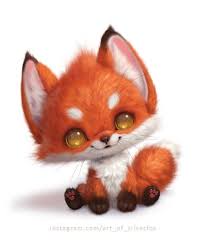 Thanks For Dropping By My Stream Have A Generic Sitting Fox By Silverfox5213 Cute Animals Anime Animals Animal Drawings