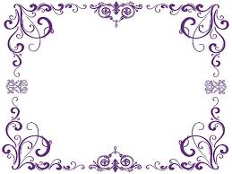 Purple Borders Free Clip Art Flower Sketches Love Coloring Pages