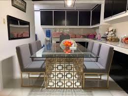 The handle is located underneath the extension leaf. Dining Table Metal With Ordinary Glass Top 1 2 Thickness Original Price Php 58 000 00 Sale Items Dining Table Only Chairs Not Included Furniture Home Living Furniture Tables Sets On Carousell