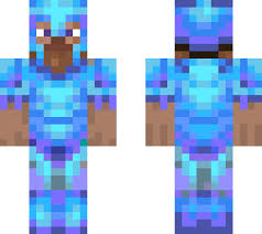 A model of steve (the default minecraft avatar) in full diamond armor. 3d Armor Minecraft Skins