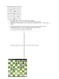 Gambarlah titik a(1, −2), b(−3, 6), c(2, 8), dan d(−1, −5) pada koordinat kartesiusa. Ulangan Koordinat Kartesius