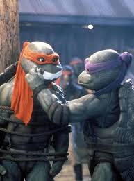Teenage Mutant Ninja Turtles Ii The Secret Of The Ooze Shredder Raphael Tied And Gagged Although The Colour Looks A Little Like Mikey I M Pretty Teenage Mutant Ninja Turtles Movie Ninja Turtles Movie Teenage Ninja Turtles