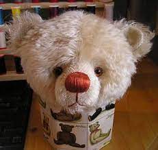 Ahead By A Nose How To Embroider A Teddy Bear S Nose Tutorial By Paula Carter Of All Bear By Paula Carter Handmade Teddy Bears Teddy Bear Pattern Teddy Bear