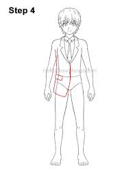 You will learn to draw anime using shapes, templates, lines and many more. How To Draw A Manga Boy In School Uniform Front View Step By Step Pictures How 2 Draw Manga