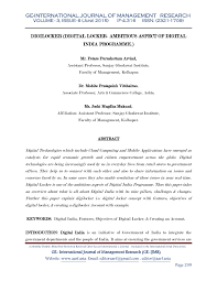 After you enable it, you won't have to carry all the paperwork everywhere you go. Pdf Digilocker Digital Locker Ambitious Aspect Of Digital India Programme