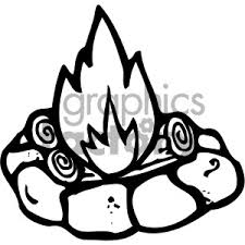 Camping Fire Black White Clipart Commercial Use Gif Jpg Png Eps Svg Ai Pdf Clipart 405219 Graphics Factory Bonfire clipart black and white. camping fire black white clipart
