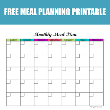 Grab a free meal planning worksheet that puts your grocery list and menu planning all in one place. Free Monthly Meal Planner Printable Calendar Template For Menu Planning