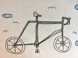 Will it be shiny and red, or pink and sparkly? Bicycle Drawing For Kids Bicycle