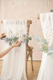 Sweetheart Table Decoration Set Pastel Blush In 2020 Wedding Chair Decorations Wedding Reception Chairs Bridal Shower Decorations
