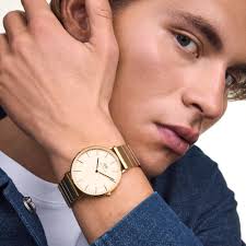 Daniel Filip Tysander Daniel Wellington Marlon Sheffield Linen Gold 32mm  DW00100838