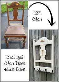 Repurposed Chair Back Coat Rack My Repurposed Life Rescue Re Imagine Repeat Chairs Repurposed Furniture Projects Furniture Diy
