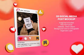 3d Mockup For Instagram Social Media Post In 2020 Social Media Post Social Media Mockup Social Media Instagram