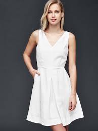The Ultimate White Dress Guide Every Style Every Budget Fit Flare Dress Fit And Flare Dress White Linen Dresses