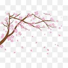 Free To Pull The Material Falling Cherry Blossoms Png And Psd Cherry Blossom Design Elements Diy Cards