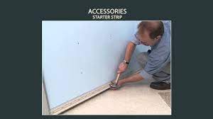 It will be made of aluminum and it usually comes about 3 inches in width and 12 feet long. Vinyl Siding Installation Accessories Starter Strip Part 7 Of 9 Youtube