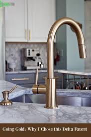 delta gold kitchen faucet, chic and