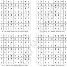 Whether the skill level is as a beginner or something more advanced, they're an ideal way to pass the time when you have nothing else to do like waiting in an airport, sitting in your car or as a means to. The Unique Solution To The Given Sudoku Puzzle And Three Alternative Download Scientific Diagram