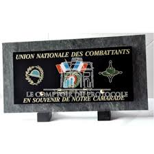 Disponible sur notre site : Plaque Funeraire Unc