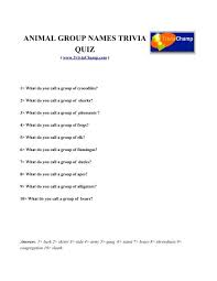 Our world is filled with things that can be found in groups of four. Animal Group Names Trivia Quiz Trivia Champ