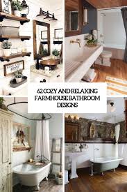 See more ideas about small bathroom, bathrooms remodel, bathroom design. 62 Cozy And Relaxing Farmhouse Bathroom Designs Digsdigs