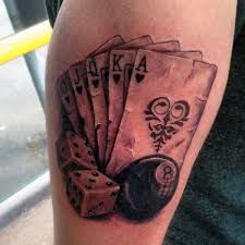 A dice tattoo can be paired with cards, hearts, diamonds, flames, chips, flames, lady luck, skulls, or a black cat. 75 Dice Tattoos For Men The Gambler S Paradise Of Life Dice Tattoo Tattoos For Guys Arm Tattoos For Guys